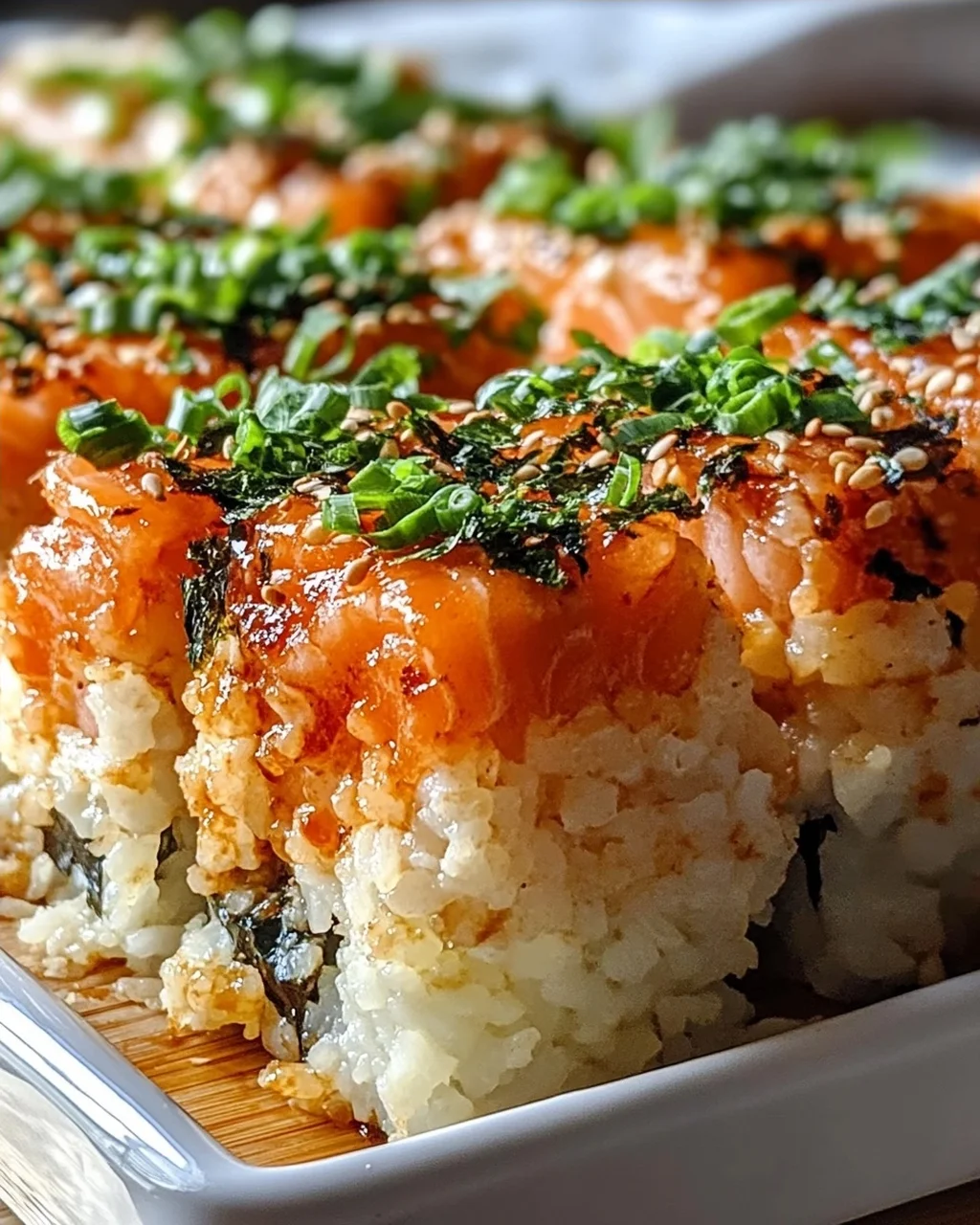 Spicy Salmon Sushi Bake: Leckeres Rezept für Sushi-Fans