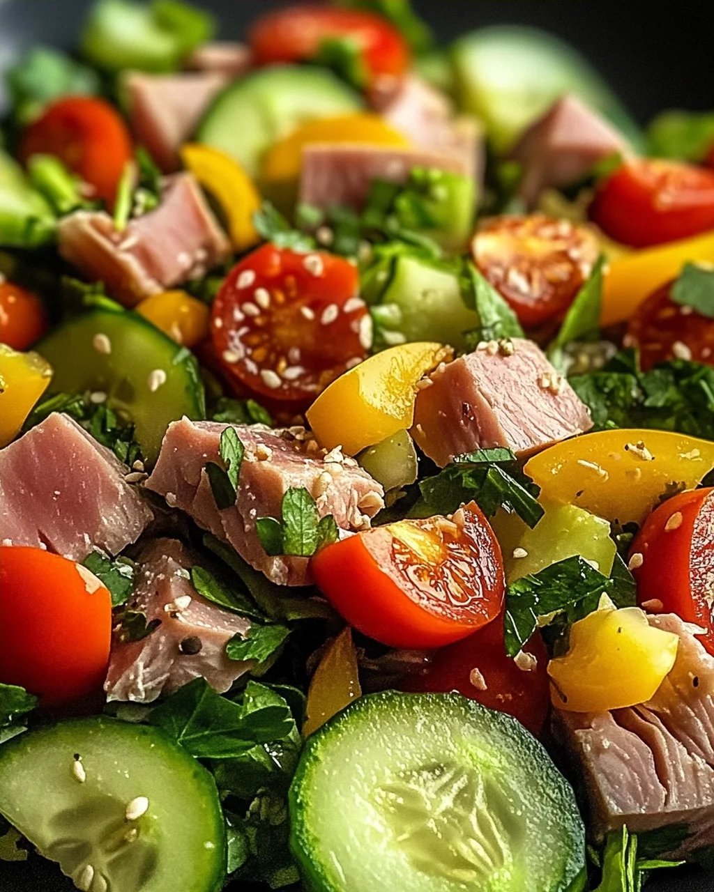 Thunfischsalat mit frischem Gemüse