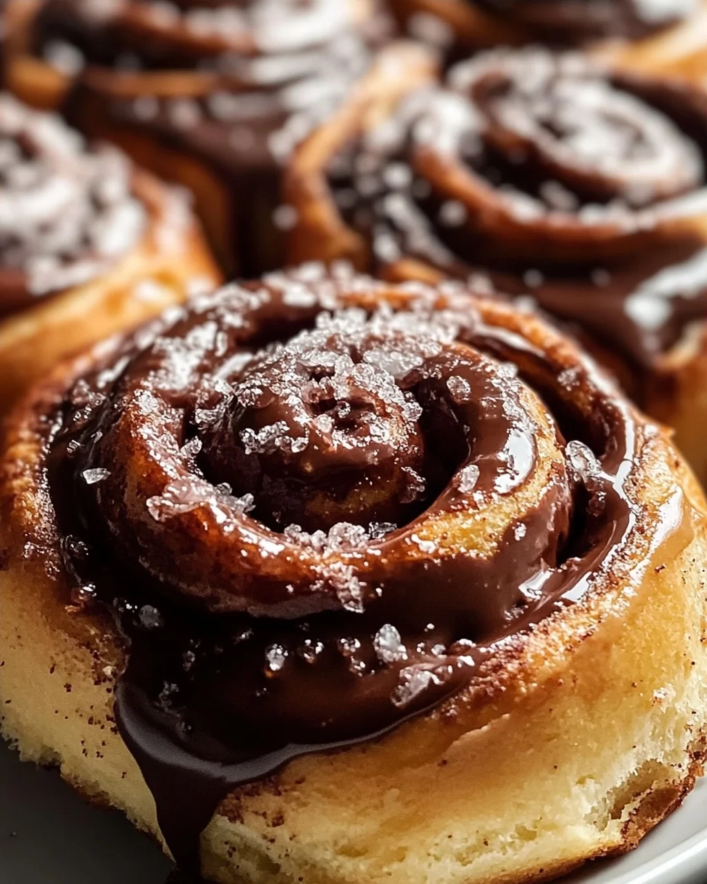 Unwiderstehliche Schoko-Zimtschnecken mit cremiger Fudge-Glasur