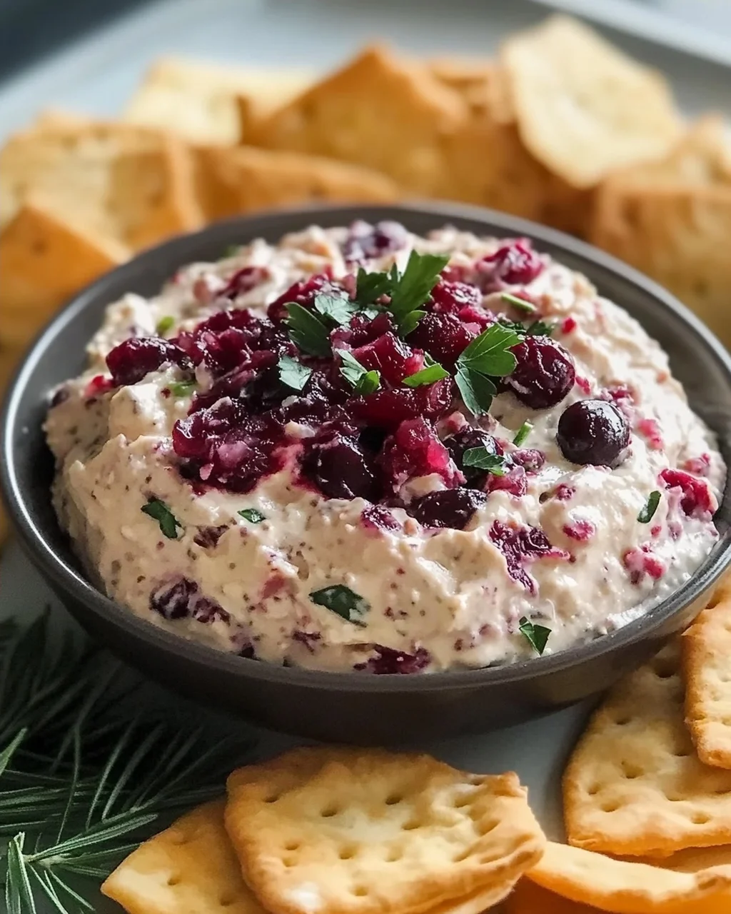 Würziger Weihnachts-Cranberry-Jalapeno-Dip für Festtage