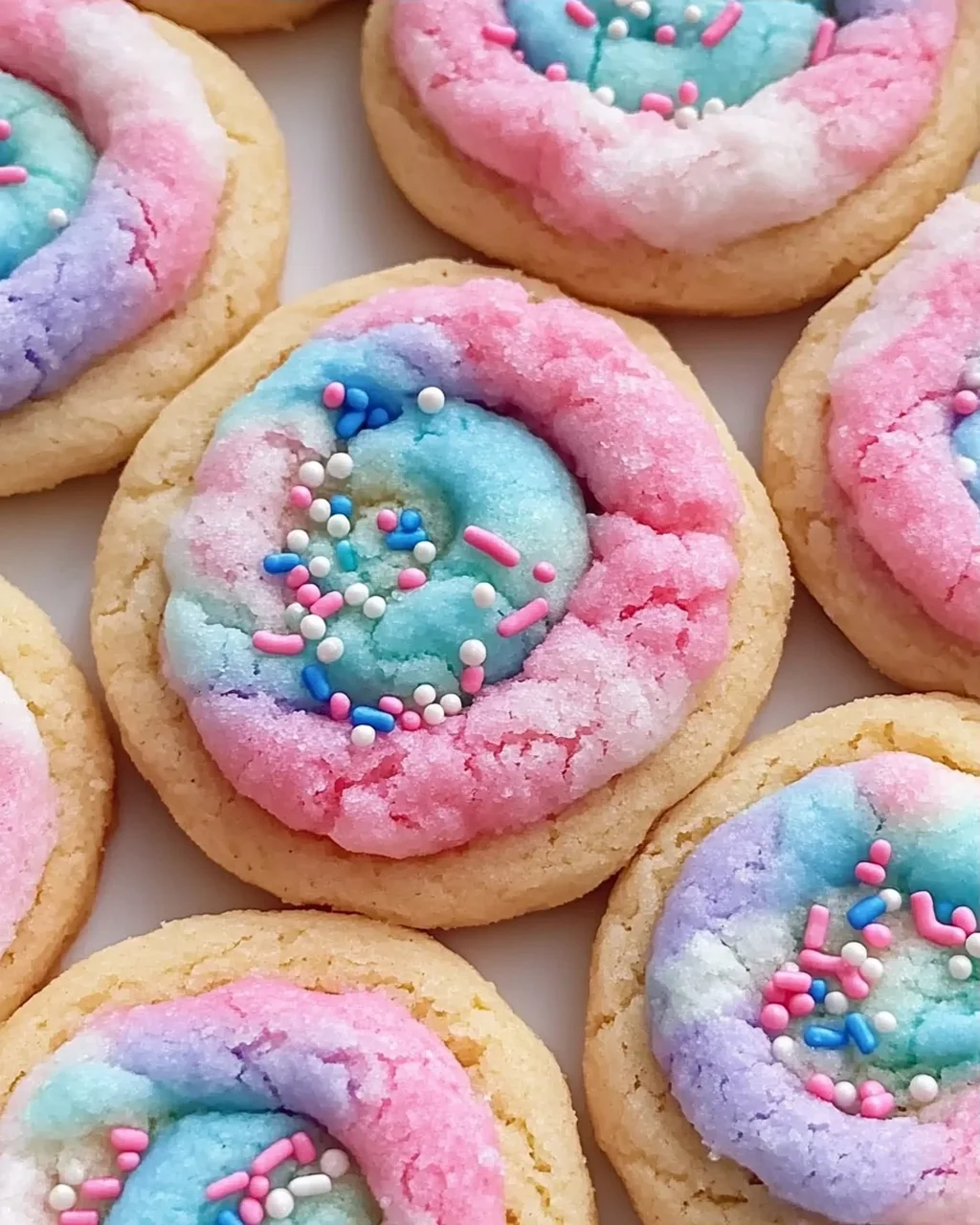 Zuckerwatte Kekse für die perfekte Nascherey