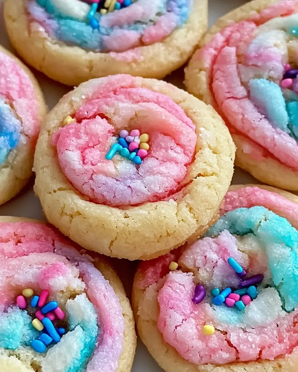 Zuckerwatte Kekse für die perfekte Nascherey